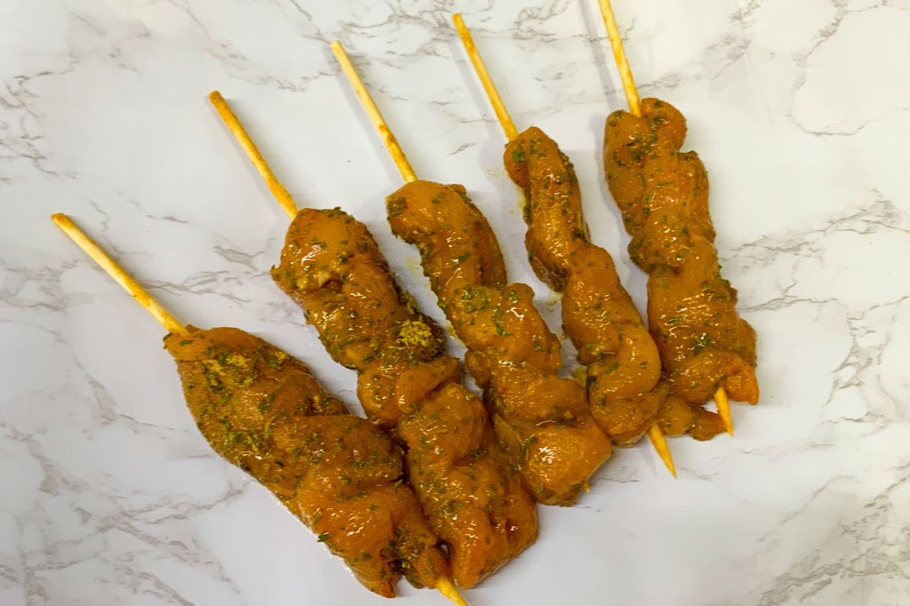 Garlic Butter Chicken Kebabs