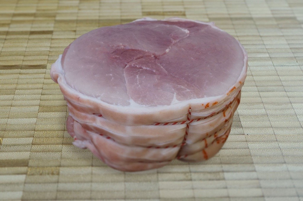 Boned and rolled leg of pork