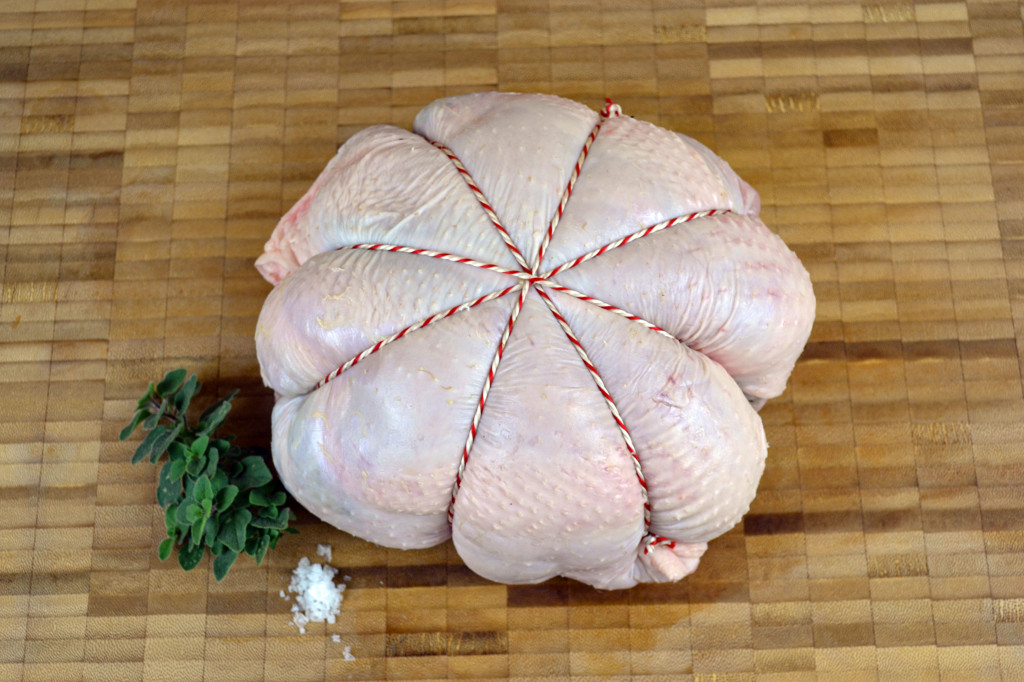 Boned, Rolled and Stuffed Whole Chicken