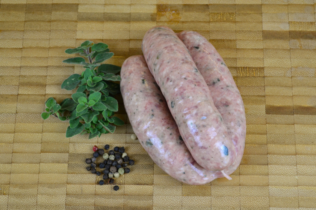 Minted Lamb Sausages